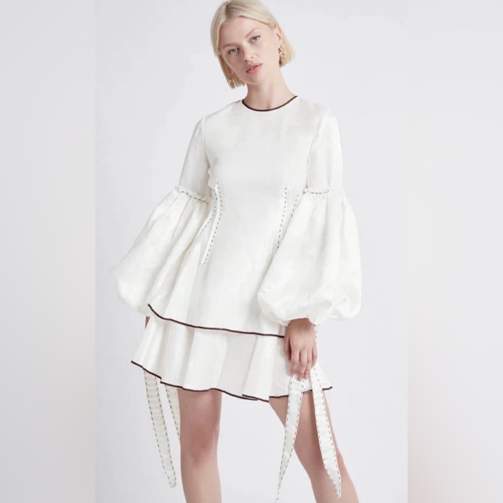 NEW Aje Gracious Tiered Mini Dress Size 2/4 (US)